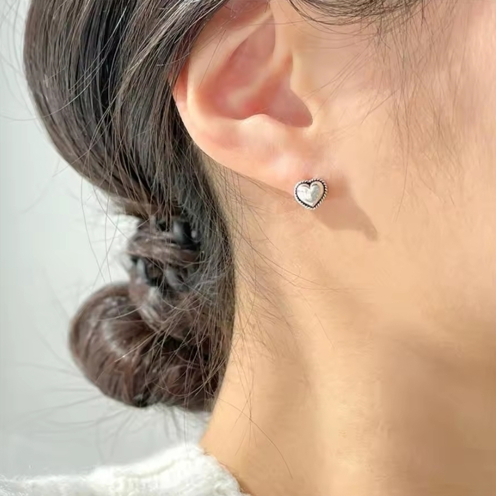 Romantic heart earrings